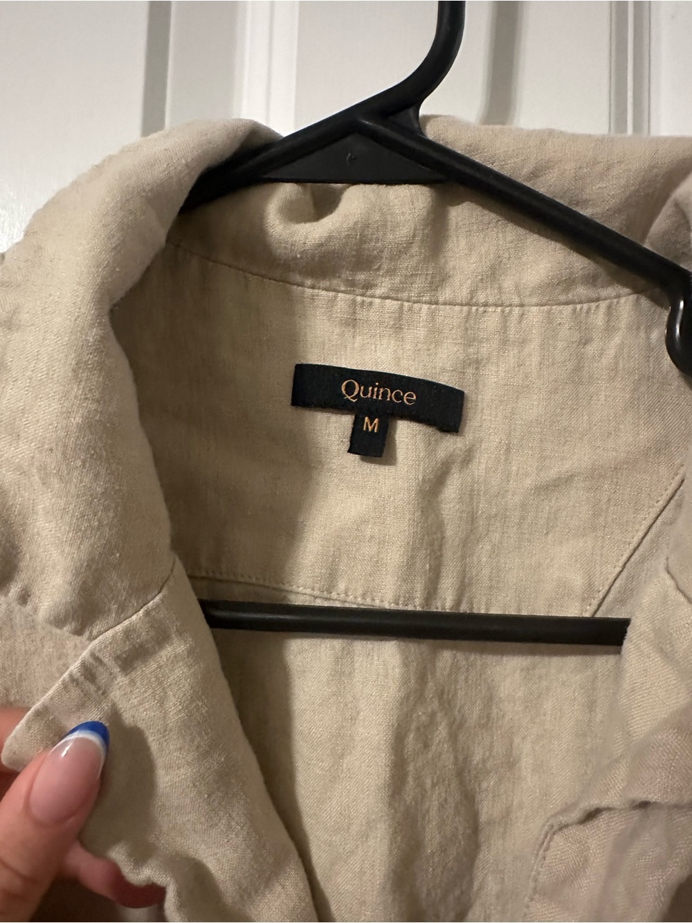 Quince 100% European Linen Short Sleeve Shirt in Driftwood - Picture 10 of 10